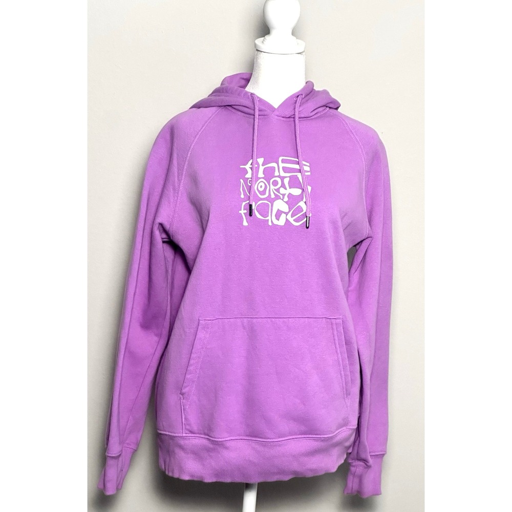 North Face Women's Snow Hoodie Purple Hooded Sweatshirt Size M